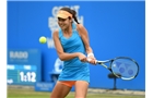 BIRMINGHAM, ENGLAND - JUNE 15:  Ana Ivanovic of Serbia in action during the Singles Final during Day Seven of the Aegon Classic at Edgbaston Priory Club on June 15, 2014 in Birmingham, England.  (Photo by Tom Dulat/Getty Images)